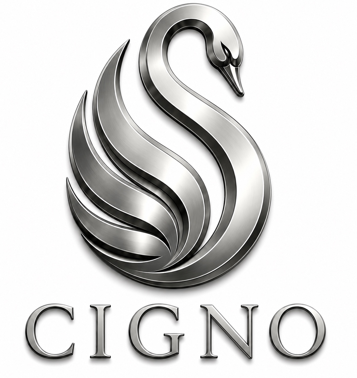 CIGNO silver emblem